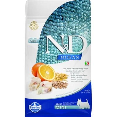 Farmina Ocean Adult Mini Krmivo pro psy - Nízké obiloviny, treska a pomeranč Farmina Ocean Adult Mini Krmivo pro psy - Nízké obiloviny, treska a pomeranč