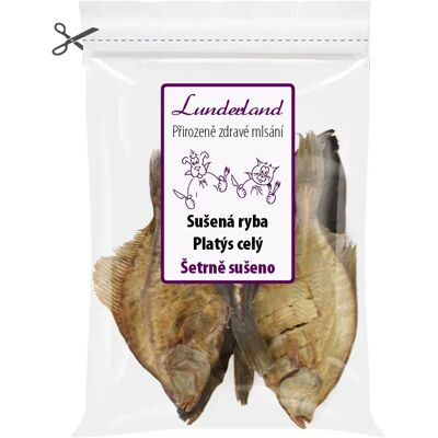 Sušená ryba Platýs celý Váha: 500 g Sušená ryba Platýs celý Váha: 500 g