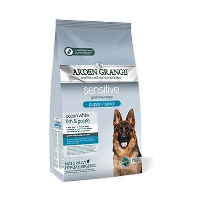 Arden Grange Ekonomické balení 2 x 12 kg - Štěně/mladý citlivý oceánský bílý ryb a zelenina Arden Grange Ekonomické balení 2 x 12 kg - Štěně/mladý citlivý oceánský bílý ryb a zelenina