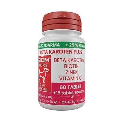 ZWILLING s.r.o. Giom Giom S pes Beta-karoten plus 60 tbl+25% zdarma ZWILLING s.r.o. Giom Giom S pes Beta-karoten plus 60 tbl+25% zdarma