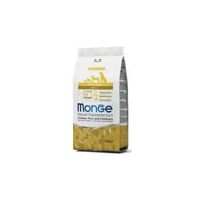 Monge Všechny Plemena Dospělá Kuře, Rýže a Brambory Monoprotein - 2,5 Kg Psí Krmivo Monge Všechny Plemena Dospělá Kuře, Rýže a Brambory Monoprotein - 2,5 Kg Psí Krmivo