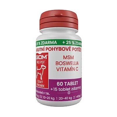 ZWILLING s.r.o. Giom Giom S pes Akutní pohybové potíže 60 tbl+25% zdarma ZWILLING s.r.o. Giom Giom S pes Akutní pohybové potíže 60 tbl+25% zdarma