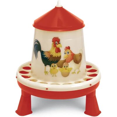 Krmítko pro drůbež s nožičkami (edice šťastné slepice) 4 kg Krmítko pro drůbež s nožičkami (edice šťastné slepice) 4 kg