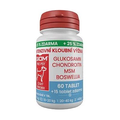 ZWILLING s.r.o. Giom Giom S pes Intenzivní kloubní výživa 60 tbl+25% zdarma ZWILLING s.r.o. Giom Giom S pes Intenzivní kloubní výživa 60 tbl+25% zdarma