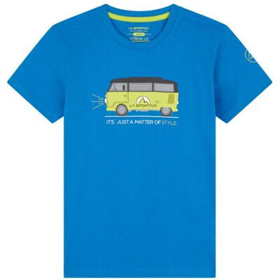 Dětské tričko La Sportiva VAN T-SHIRT Kids Electric Blue 130 Dětské tričko La Sportiva VAN T-SHIRT Kids Electric Blue 130