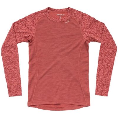 Funkční tričko s dlouhým rukávem DEVOLD Duo Active Merino 205 Shirt W marsala S Funkční tričko s dlouhým rukávem DEVOLD Duo Active Merino 205 Shirt W marsala S