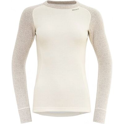 Funkční tričko DEVOLD Duo Active Merino 205 Shirt W raw/white M Funkční tričko DEVOLD Duo Active Merino 205 Shirt W raw/white M