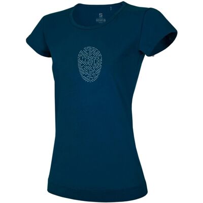 Dámské tričko s krátkým rukávem Ocún CLASSIC T Women Fingerprint blue moonlit ocean XS Dámské tričko s krátkým rukávem Ocún CLASSIC T Women Fingerprint blue moonlit ocean XS