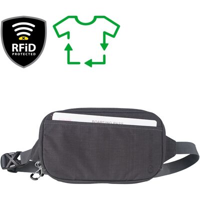 Ledvinka Lifeventure RFID Travel Belt Pouch, Recycled, Grey Ledvinka Lifeventure RFID Travel Belt Pouch, Recycled, Grey