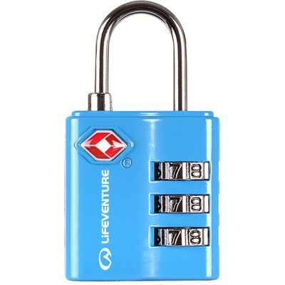 Zámek na batoh Lifeventure TSA Combi Lock Aqua Zámek na batoh Lifeventure TSA Combi Lock Aqua