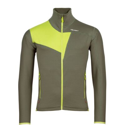 Pánská mikina High Point Cascade Sweatshirt Khaki/Bright Green L Pánská mikina High Point Cascade Sweatshirt Khaki/Bright Green L