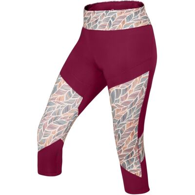 Dámské legíny Ocún RHEA 3/4 Leggings wine rhododendron S Dámské legíny Ocún RHEA 3/4 Leggings wine rhododendron S