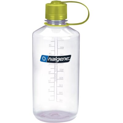 Lahev Nalgene Narrow Mouth 1000 ml Clear with Green Clos Lahev Nalgene Narrow Mouth 1000 ml Clear with Green Clos