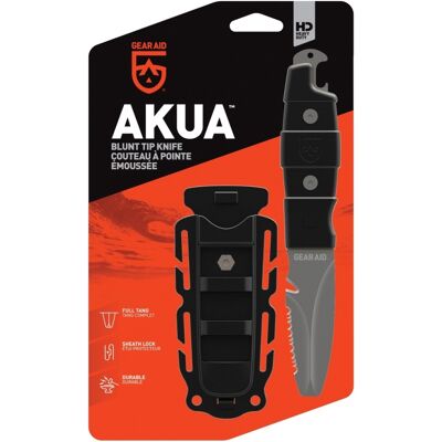 Nůž Gear Aid Akua River - Černý, 3", zubnatý, pouzdro Nůž Gear Aid Akua River - Černý, 3", zubnatý, pouzdro