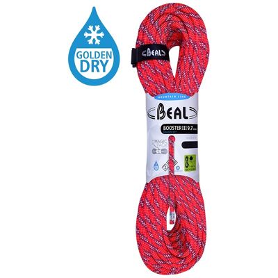 Horolezecké lano Beal Booster III 9,7mm UNICORE GOLDEN DRY 50m Horolezecké lano Beal Booster III 9,7mm UNICORE GOLDEN DRY 50m