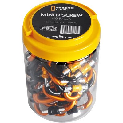 Sada karabin Singing Rock Karabina MINI D šroubovací 40pack Sada karabin Singing Rock Karabina MINI D šroubovací 40pack