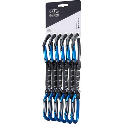 Sada expresek Climbing Technology Lime SET NY PRO 17 cm - pack of 6 anthracite/electricblue Sada expresek Climbing Technology Lime SET NY PRO 17 cm - pack of 6 anthracite/electricblue