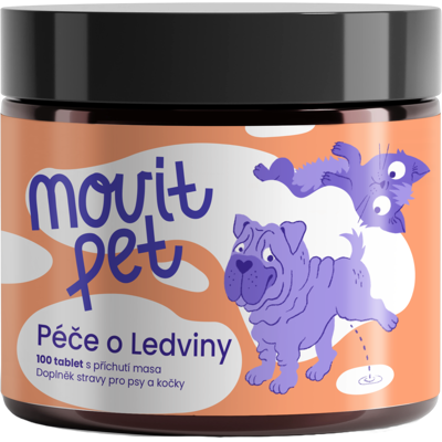 MOVit Energy Péče o ledviny pro psy a kočky, 100 tablet s příchutí masa MOVit Energy Péče o ledviny pro psy a kočky, 100 tablet s příchutí masa