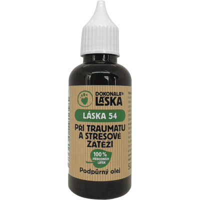 Dokonalá láska LÁSKA 54 Při traumatu a stresové zátěži podpůrný olej 50 ml Dokonalá láska LÁSKA 54 Při traumatu a stresové zátěži podpůrný olej 50 ml