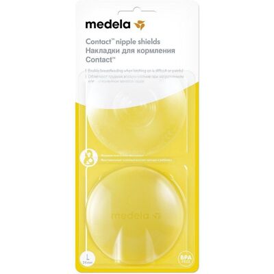 Medela Kontaktní Kojicí Kloboučky - 24 mm - Podpora kojení Medela Kontaktní Kojicí Kloboučky - 24 mm - Podpora kojení
