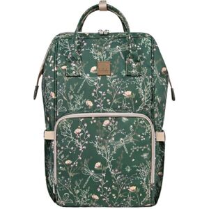 KikkaBoo Přebalovací batoh Siena Luxe Secret Garden Deep Green KikkaBoo Přebalovací batoh Siena Luxe Secret Garden Deep Green