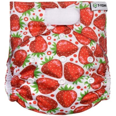 T-Tomi Kalhotková plena AIO - přebalovací set suchý zip - STRAWBERRIES T-Tomi Kalhotková plena AIO - přebalovací set suchý zip - STRAWBERRIES