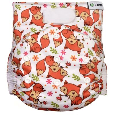 T-Tomi Kalhotková plena AIO - přebalovací set suchý zip - FOXES T-Tomi Kalhotková plena AIO - přebalovací set suchý zip - FOXES