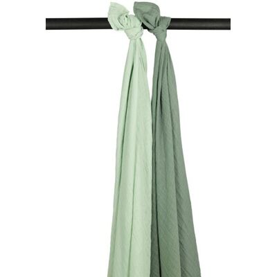 Meyco Mušelínové pleny 2-balení Soft green/forest green Meyco Mušelínové pleny 2-balení Soft green/forest green