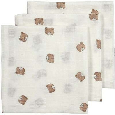 Meyco Mušelínové pleny 70x70 cm 3-balení - Bear Meyco Mušelínové pleny 70x70 cm 3-balení - Bear