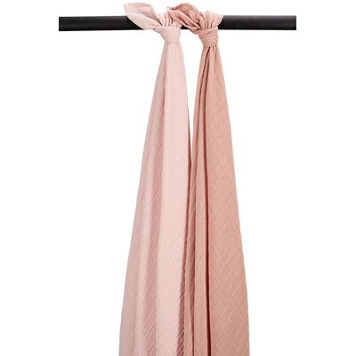 Meyco Mušelínové pleny 2-balení Soft rose/rose Meyco Mušelínové pleny 2-balení Soft rose/rose
