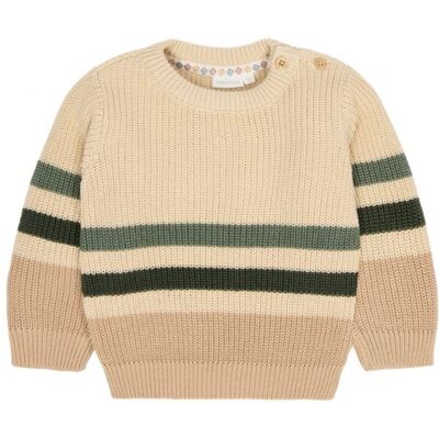 Little Dutch Svetřík pletený Warm Taupe vel. 92 Little Dutch Svetřík pletený Warm Taupe vel. 92