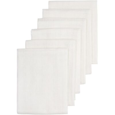Meyco Sada plenek 6ks - White Meyco Sada plenek 6ks - White