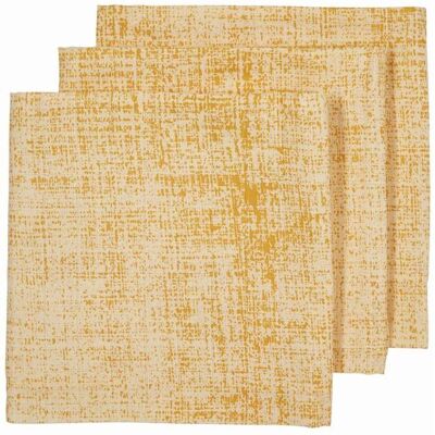 Meyco Plenky 3-balení Fine lines ochre/yellow Meyco Plenky 3-balení Fine lines ochre/yellow