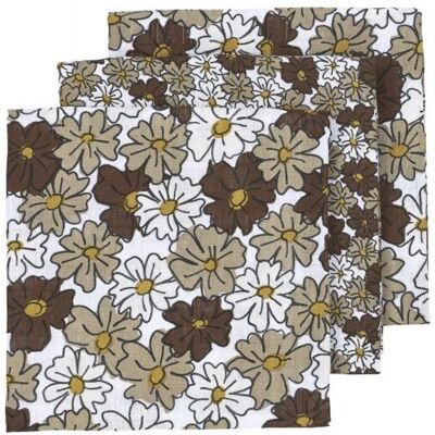 Meyco Plenky 3-balení Vintage flower Taupe Meyco Plenky 3-balení Vintage flower Taupe