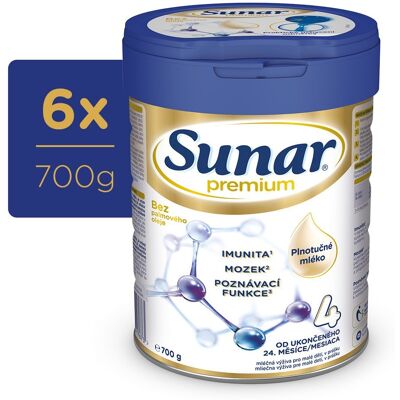Sunar 6x Premium 4 Mléko kojenecké 700g Sunar 6x Premium 4 Mléko kojenecké 700g