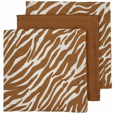 Meyco Plenky 3-balení Zebra-Uni camel-Zebra Meyco Plenky 3-balení Zebra-Uni camel-Zebra