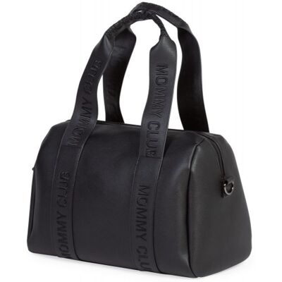 Childhome Přebalovací taška Mommy Club Signature Vegan Leather Black Childhome Přebalovací taška Mommy Club Signature Vegan Leather Black