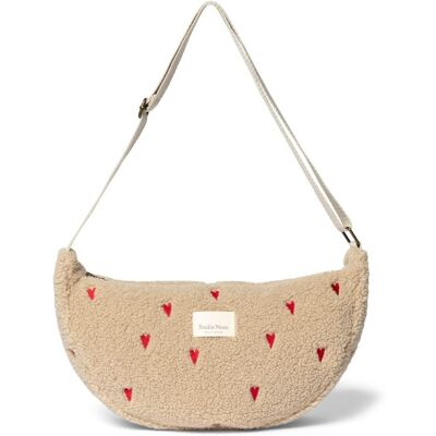 Studio Noos Puffy Adult FANNY kabelka Ecru Hearts Studio Noos Puffy Adult FANNY kabelka Ecru Hearts