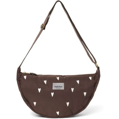 Studio Noos Puffy Mini FANNY PACK kabelka Brown Hearts Studio Noos Puffy Mini FANNY PACK kabelka Brown Hearts