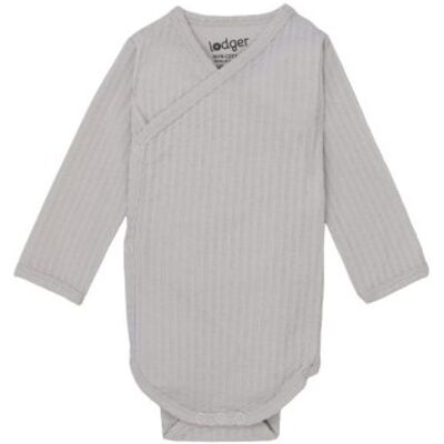 LODGER Romper LS Seersucker Steel 74 LODGER Romper LS Seersucker Steel 74