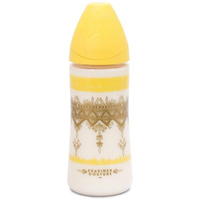 Suavinéx lahev Haute Couture silikon 360ml - ŽLUTÁ Suavinéx lahev Haute Couture silikon 360ml - ŽLUTÁ