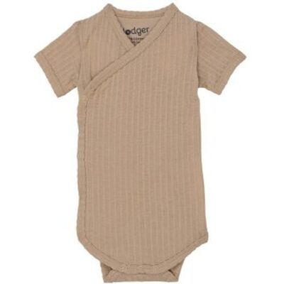 LODGER Romper SS Seersucker Beige 80 LODGER Romper SS Seersucker Beige 80