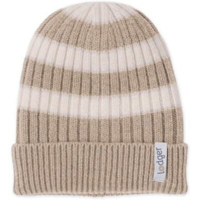 LODGER Čepice Stripe Merino Beige 6 - 12 měsíců LODGER Čepice Stripe Merino Beige 6 - 12 měsíců