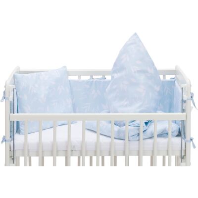 Fillikid Ložní souprava Luxe leaves light blue + matrace Fillikid Ložní souprava Luxe leaves light blue + matrace