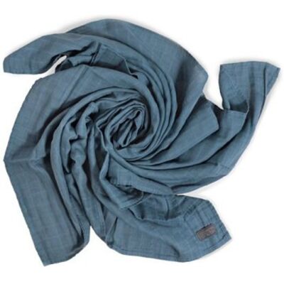 VINTER & BLOOM Deka Single Muslin Organic Storm Blue VINTER & BLOOM Deka Single Muslin Organic Storm Blue