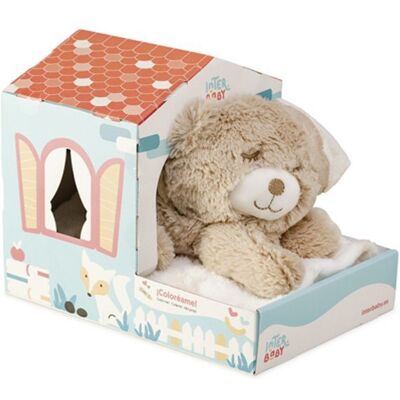 Interbaby - Deka hvězda s medvídkem v domečku - Krémová - Blanket Interbaby - Deka hvězda s medvídkem v domečku - Krémová - Blanket