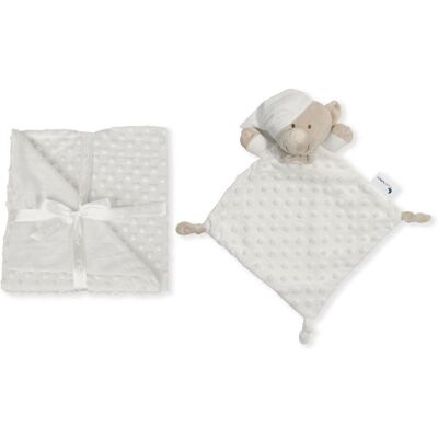 Interbaby Deka Měkká sametová deka & Plyšová hračka - Dětská deka Interbaby Deka Měkká sametová deka & Plyšová hračka - Dětská deka