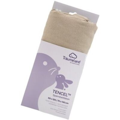 TRÄUMELAND prostěradlo Tencel UNI Taupe TRÄUMELAND prostěradlo Tencel UNI Taupe