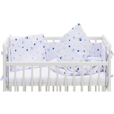 Fillikid Ložní souprava Luxe stars white/blue + matrace Fillikid Ložní souprava Luxe stars white/blue + matrace