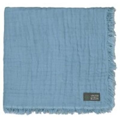 VINTER & BLOOM Deka Feather Muslin Organic Dim Blue VINTER & BLOOM Deka Feather Muslin Organic Dim Blue